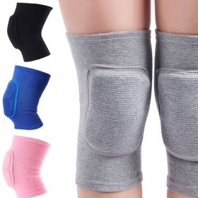 Sports Compression Knee Pads Elastic Knee Protector Thickened Sponge Knees Brace Support for Dancing Workout Training (Color: 1pc Blue, size: L)